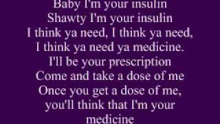 Plies Ft Keri Hilson  Medicine LYRICS [upl. by Nireil]