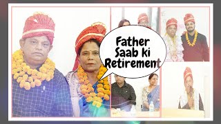 Father Saab ki Retirement ❤️🙏retirement trending sarkarinaukri sarkarinaukarigk technicalguruji [upl. by Pinto215]