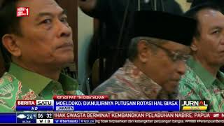 Moeldoko Putusan Panglima Hadi Sudah Benar soal Pembatalan Mutasi [upl. by Hgeilyak]