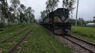 First Class relief train through pass Kamarpara Railway Station  BD Rail Fans [upl. by Anselmi558]