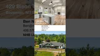 429 Bison Trail  Bozeman Montana 59718 [upl. by Seugirdor]