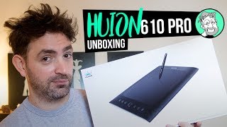 Tableta Gráfica HUION H610 Pro  Unboxing en español [upl. by Olleina18]