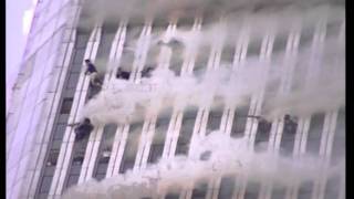 Above the 100th floor WTC1 burns on 911  stabilized [upl. by Sandro906]