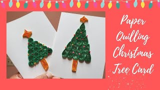 Paper Quilling Christmas Cards Tutorial quilling tutorial christmasquilling [upl. by Neelyaj]