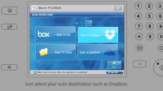 uniFLOW  Scan to Dropbox [upl. by Nnaira]