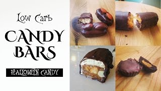 4 Keto Candy Bars  LowCarb Twix Almond Joy Reeses Cups Snickers Bar Recipes [upl. by Merc316]