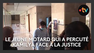 Le jeune motard qui a percuté Kamilya face à la justice [upl. by Enelav]