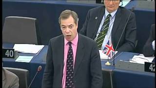 Farage al Parlamento Europeo chi vi da il diritto di dettar legge al popolo italano [upl. by Aseel766]