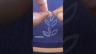 ആരി വർക് satin stitch leaf filling shorts malayalam aari shortsfeed subscribe For more [upl. by Eetak]