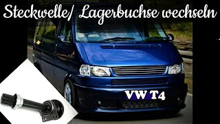 Steckwelle und Lagerbuchse VW T4 wechseln Change plugin shaft and bearing socket VW T4 [upl. by Lennie]