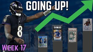 Top 10 Players GOING UP in Value  Football Cards  NFL WEEK 17 [upl. by Brody]