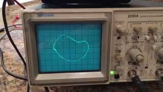 Part 2 Coupled oscillator two massspring system on Comdyna GP6 analog computer [upl. by Assir501]