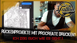 Größer als Din A4 drucken mit Procreate Ich zeig euch wie es geht [upl. by Enelkcaj]