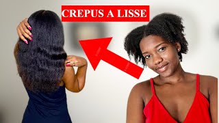 COMMENT LISSER SES CHEVEUX CREPUS FACILEMENT  ROUTINE ENTRETIEN [upl. by Limann718]