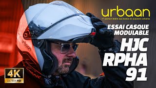 Essai casque modulable HJC RPHA91  2024  urbaanews [upl. by Ellemaj141]