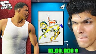 STEALING THE MOST EXPENSIVE PAINTING IN GTA 5 [upl. by Adna]