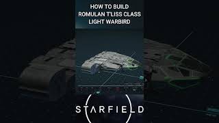 Starfield Romulan Tliss Class Warbird Build [upl. by Idid]