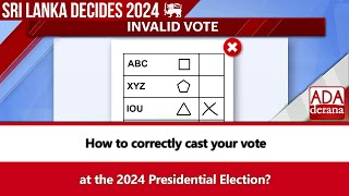 How to correctly cast your vote at the 2024 Presidential Election English [upl. by Rockel]