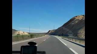 A23 Autovía Mudéjar a la altura de Calamocha [upl. by Faustina]