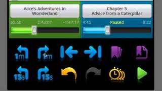 Ambling Bookplayer app navigation through audiobooks [upl. by Tullus]