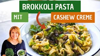 Übertrifft jede Sahnesoße mit weniger Kalorien BrokkoliPasta mit CashewSahne  CanansRezepte [upl. by Aneela]