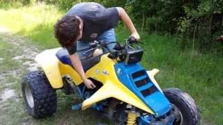 How to ride a 2Stroke quad [upl. by Atoiganap]