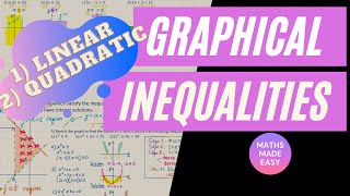 Full Tutorial REPRESENTING INEQUALITIES GRAPHICALLY  linear  quadratic  GCSE IGCSE Alevel IB [upl. by Hilten]