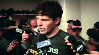 Jaromir Jagr makes fun of Ilya bryzgalov post game april 11th 2012 [upl. by Gosnell]