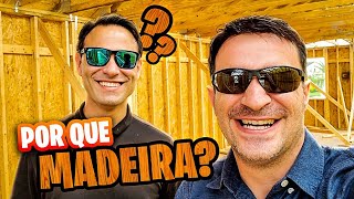 Porque as CASAS SÃO DE MADEIRA nos Estados Unidos [upl. by Darrej]