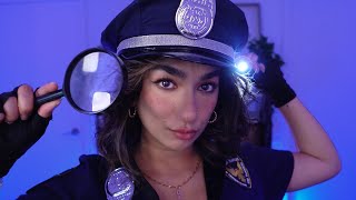 ASMR Cop interrogates you but inaudibly 🔍 [upl. by Rihsab732]