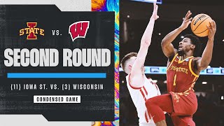 Iowa State vs Wisconsin  Second Round NCAA tournament extended highlights [upl. by Jovi]