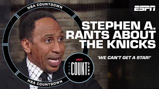 Stephen A FURIOUSLY sums up Knicks biggest issue THEY CANT GET A STAR 😭  NBA Countdown [upl. by Getter370]