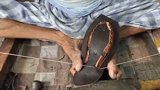 how to make peshawari chappals complete process  humskillswale [upl. by Sulakcin67]