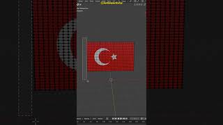 1 DK DA TÜRK BAYRAĞI  BLENDER TAKTİKLERİ  2 ders blender 3d tasarım çizim nasılçizilir [upl. by Lamee]