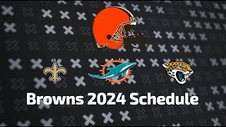 Browns 20242025 Schedule Release All Opponents for NEXT SEASON [upl. by Ahseet546]