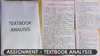 Textbook Analysis  Analyse any one course curriculum or textbook  Textbook Review [upl. by Buschi824]