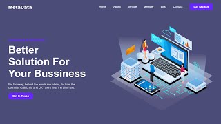 How To Make Website Using HTML And CSS  Website Header Design With HTML And CSS [upl. by Domini656]