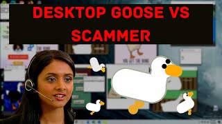 Desktop Goose distracts Scammer While I DELETE her Files  Trolling Scammers  Part 15 [upl. by Thisbee]