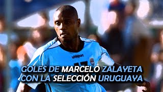 Goles de Marcelo Zalayeta  Selección Uruguaya 1997  2005 [upl. by Ayiak739]