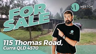 FOR SALE  115 Thomas Rd Curra QLD 4570 1 [upl. by Narak]