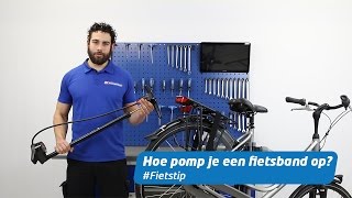 Hoe pomp je een fietsband op oa Frans ventiel  Fietstip [upl. by Shena]