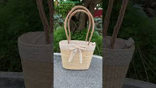 Handwoven water hyacinth hand bag  fashionable bag for women  Vietnamese Handicraft Supplier [upl. by Marie-Jeanne623]