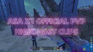 ARK ASA X1 OFFICIAL PVP CONSOLE ONLY LAST WEEK PVP HIGHLIGHT CLIPS [upl. by Antonius493]