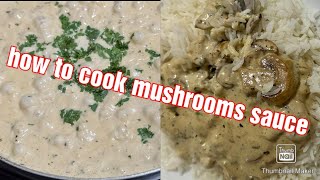 How to Cook mushrooms sauce  እንጉዳይ ሾርባ ሶስ አሰራ [upl. by Fortin743]