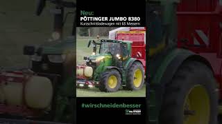 Neu Pöttinger Jumbo 8380 Kurzschnittladewagen mit 65 Messern  Wyss Ittigen [upl. by Nongim]