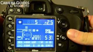 How to set Exposure Bracketing AEB on a Nikon D600 [upl. by Januisz]