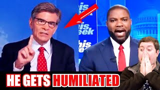 Byron Donalds DESTROYS Stephanopoulos when he tries acting like a tough guy on live tv [upl. by Nisay]