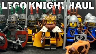 LEGO Knight HAUL  BLACK FALCONS  RAVEN  BEAR Knights  FULL Medieval Castle collection [upl. by Hentrich708]