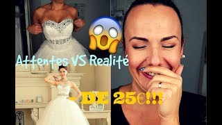 ATTENTE VS REALITE Aliexpress  Robes de mariée à  de 25€ [upl. by Kai]