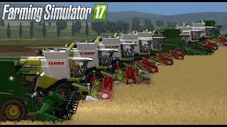 Takich żniw jeszcze nie było 12 KOMBAJNÓW S5E1  Farming Simulator 17 [upl. by Lobiv]